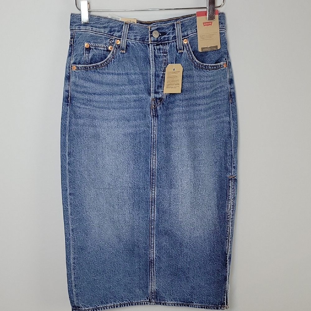 Levi's Classic Blue Denim Skirt